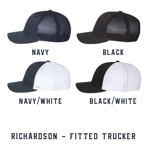 1 Line Custom Hat - Fitted Trucker