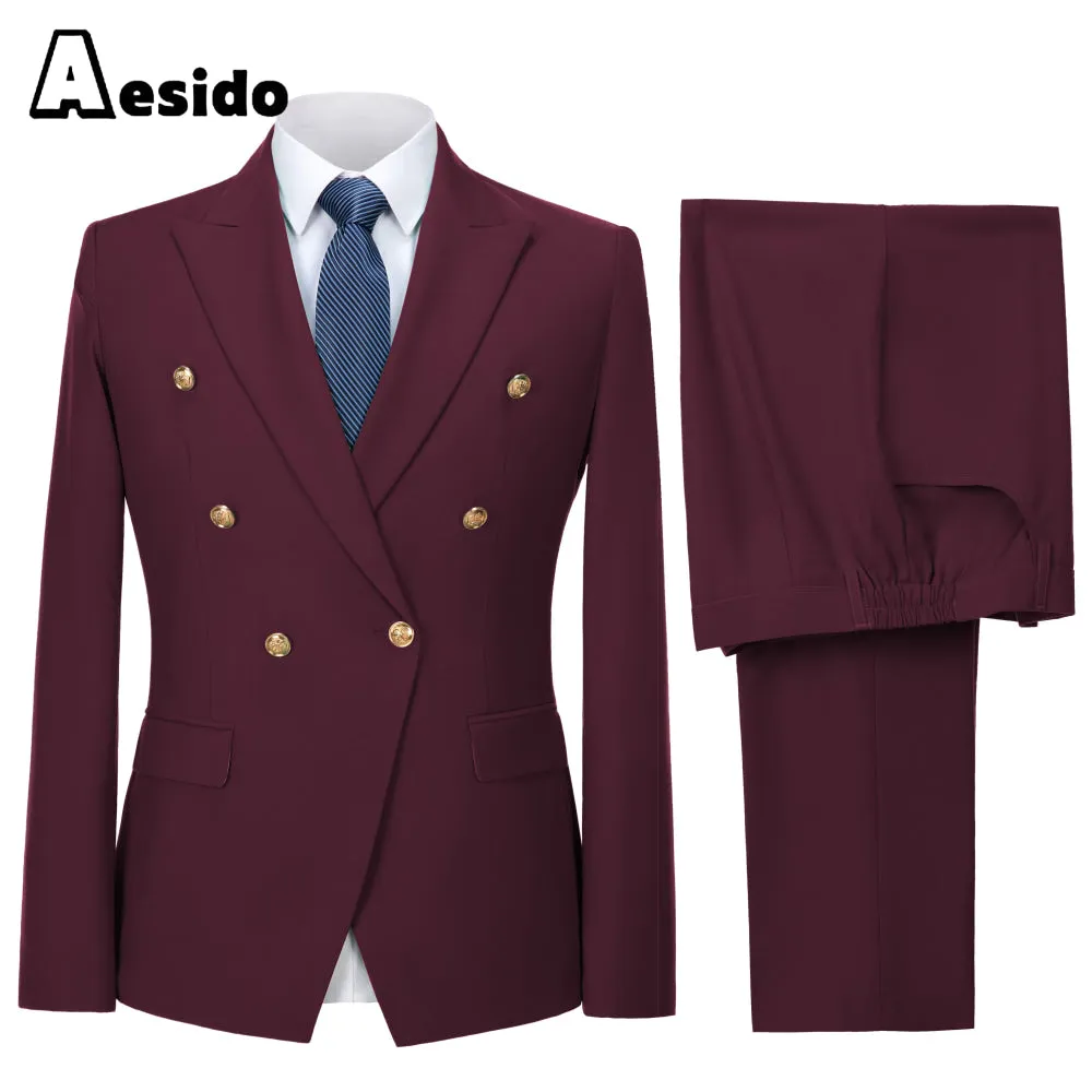 2 Piece Notch Lapel Fashion Men's Suit（Blazer Pants）