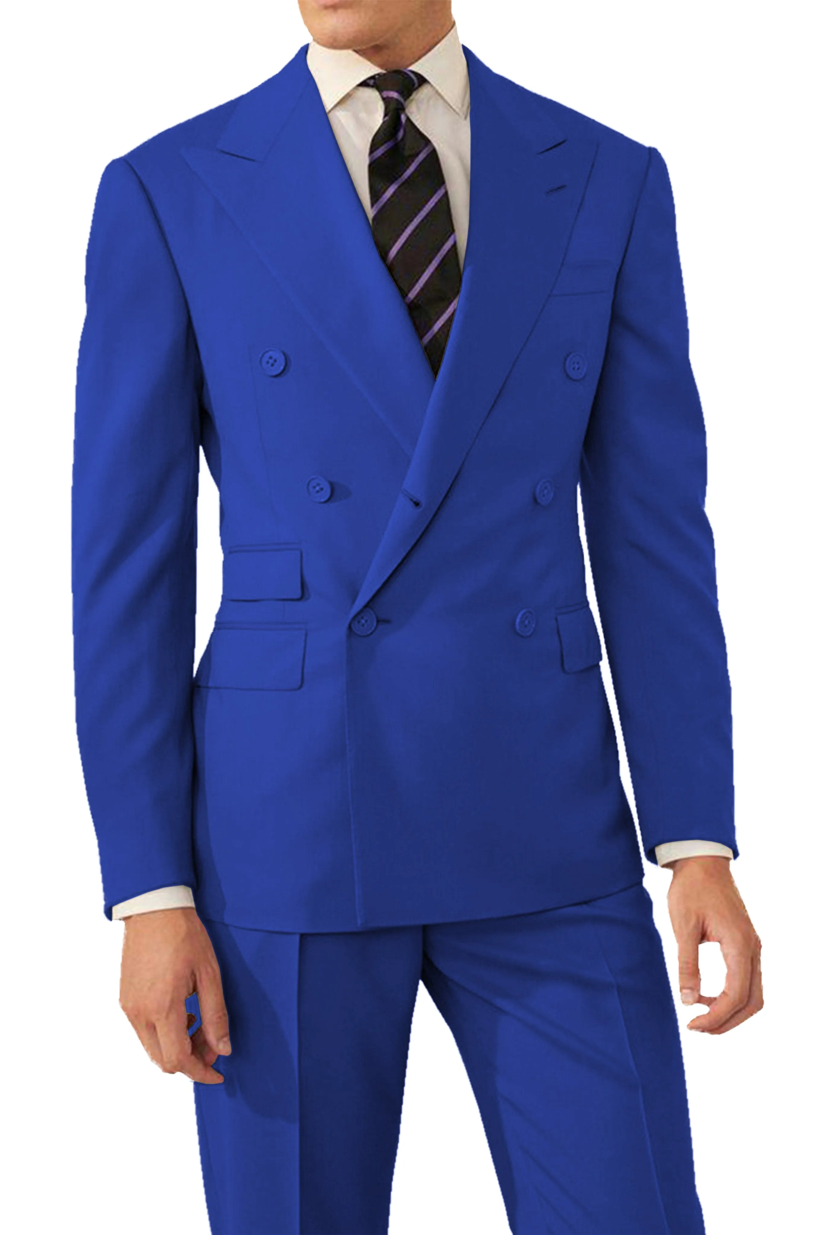 2 Pieces Double Breasted Men's Suit  (Blazer Pants)