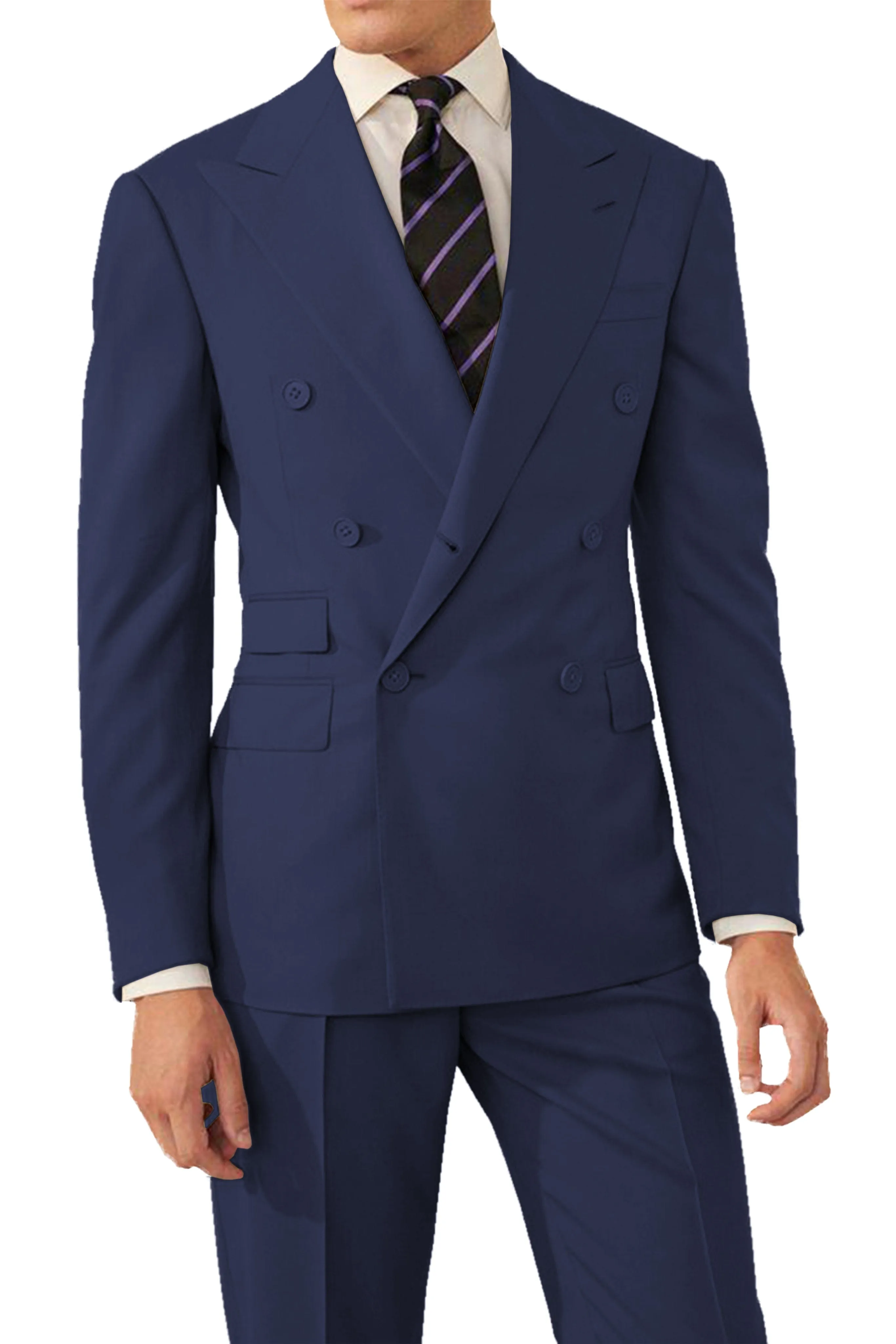 2 Pieces Double Breasted Men's Suit  (Blazer Pants)