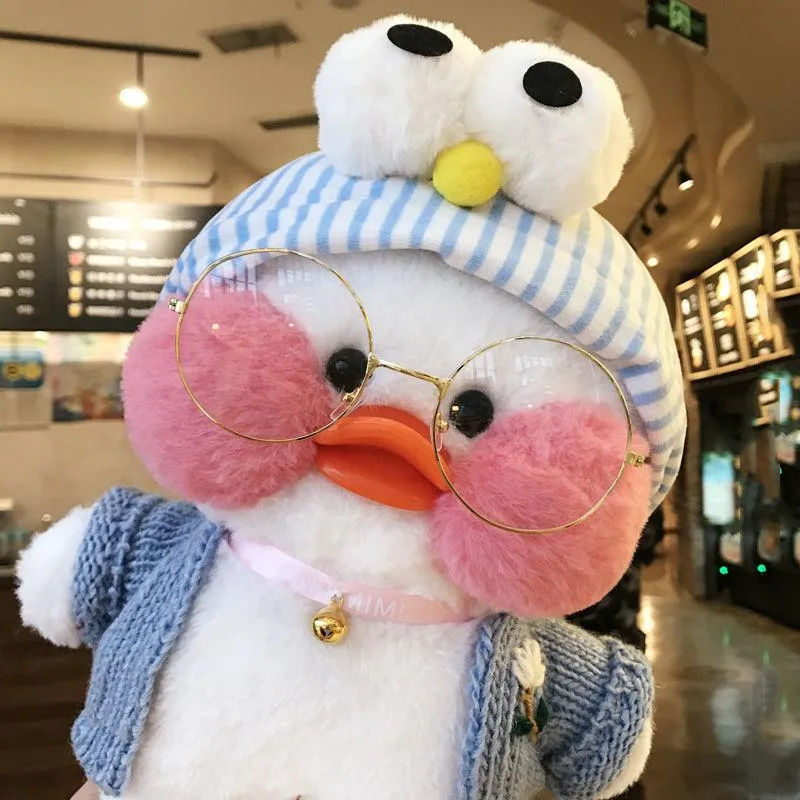 30cm Pink LaLafanfan Kawaii Cafe Mimi Yellow Duck Plush Toy Cute Stuffed Doll Soft Animal Dolls Kids Toys Birthday Gift for girl