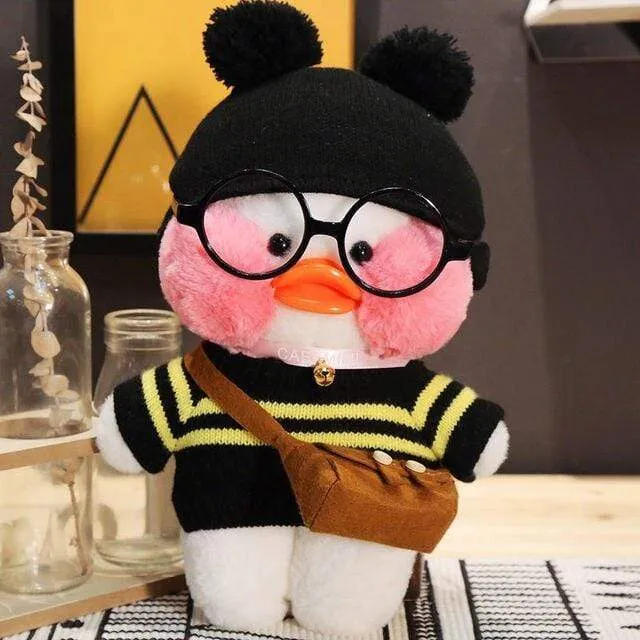 30cm Pink LaLafanfan Kawaii Cafe Mimi Yellow Duck Plush Toy Cute Stuffed Doll Soft Animal Dolls Kids Toys Birthday Gift for girl