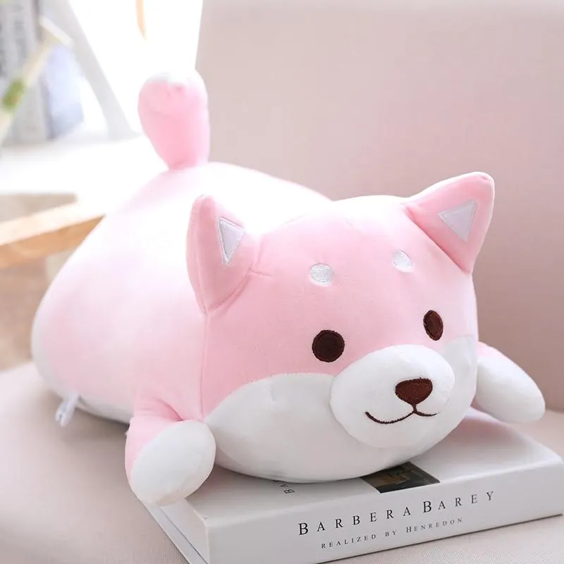 36/55 Cute Fat Shiba Inu Dog Plush Toy Stuffed Soft Kawaii Animal Cartoon Pillow Lovely Gift for Kids Baby Children Good Quality