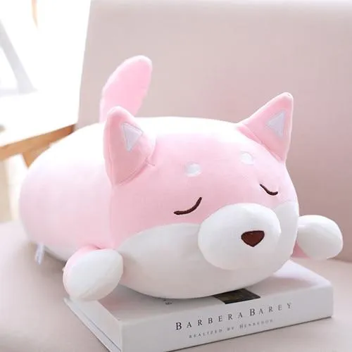 36/55 Cute Fat Shiba Inu Dog Plush Toy Stuffed Soft Kawaii Animal Cartoon Pillow Lovely Gift for Kids Baby Children Good Quality