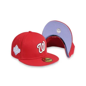 [60243517] Washington Nationals 19 WS POP SWEAT Red 59FIFTY Men's Fitted Hat