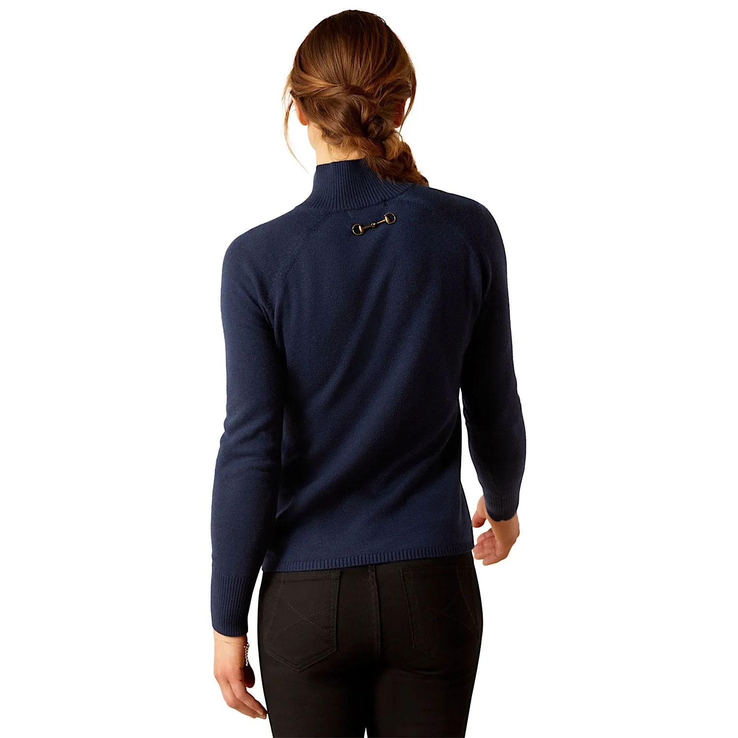 Ariat Womens Half Moon Bay Sweater Navy