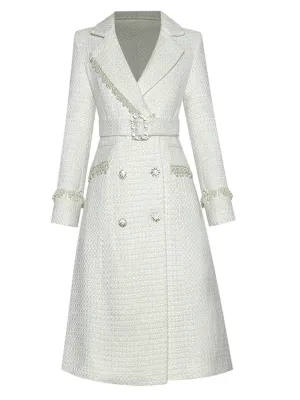 Beaded Double breasted Overcoat