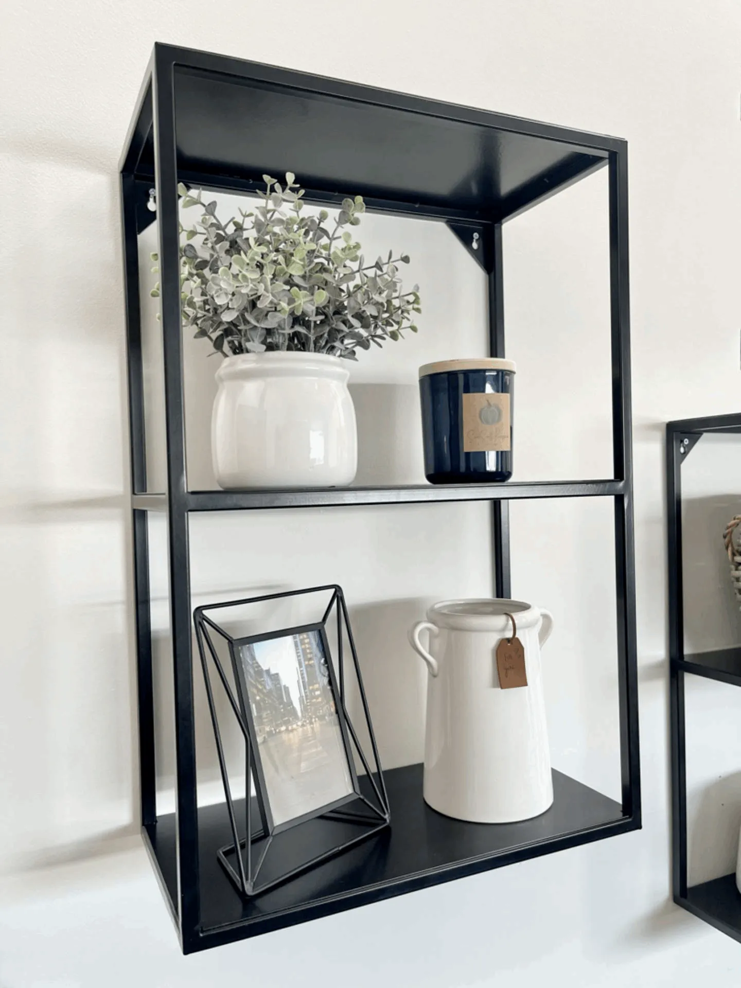 Black Metal Wall Shelf Small