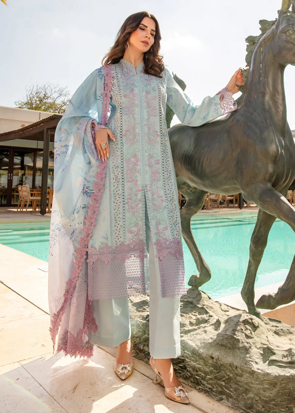 Carnation Summer Lawn Collection '24 by Rang Rasiya | OCEAN