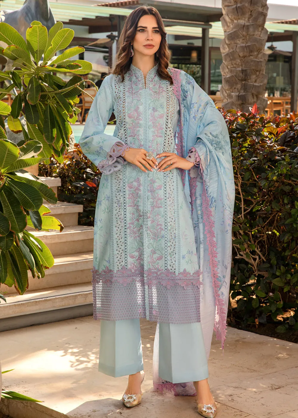 Carnation Summer Lawn Collection '24 by Rang Rasiya | OCEAN