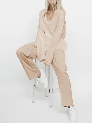 Casual Loose Comfortable Soft Top Trouser Suit