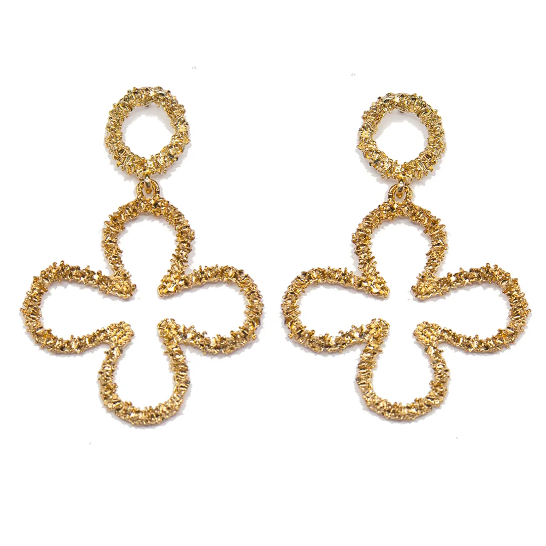 Cruz Quartrefoil Earrings