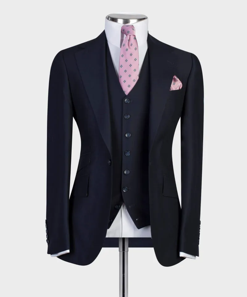 Dark Navy Blue Business Suit