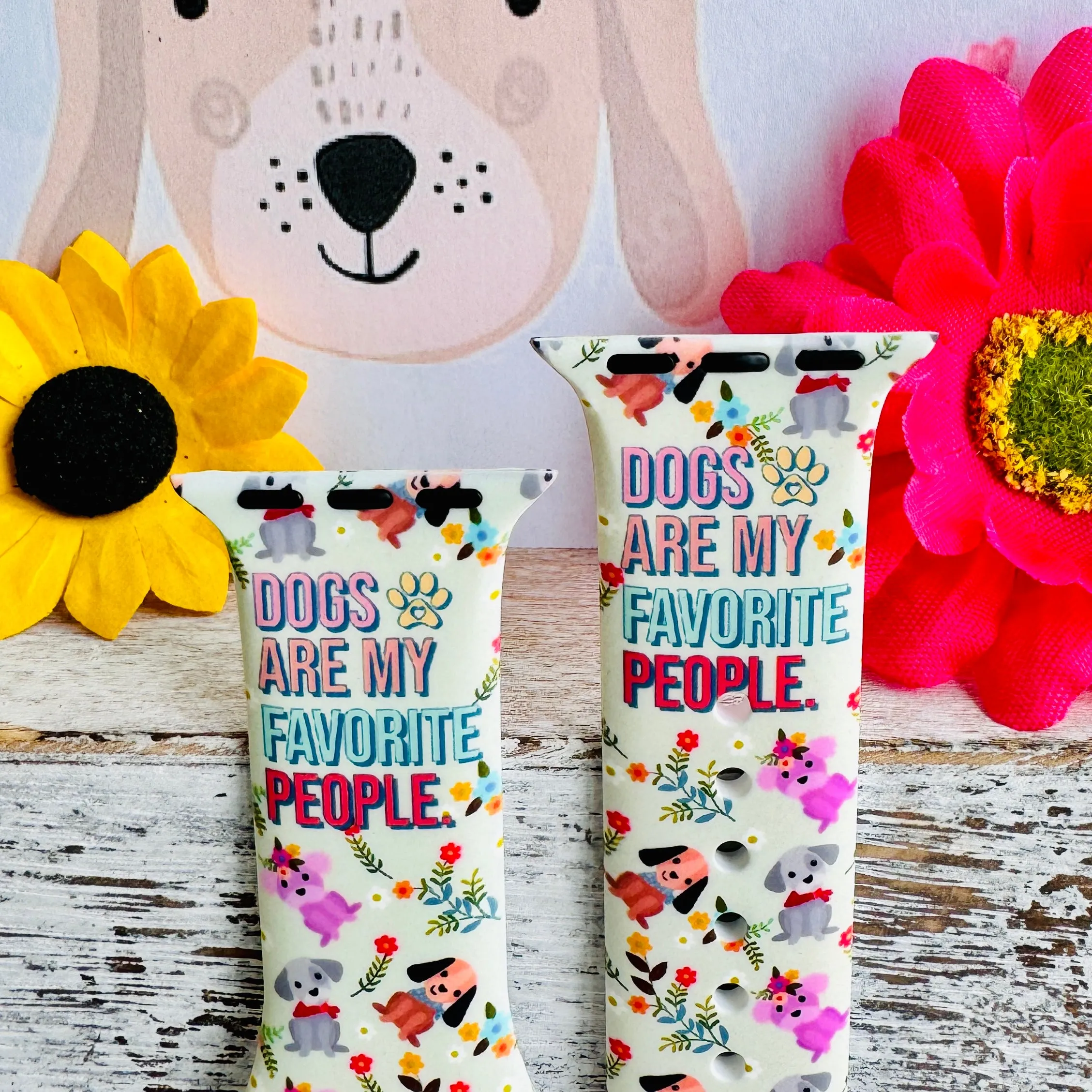 Dogs Are My Favorite People Print Silicone Band For Apple Watch