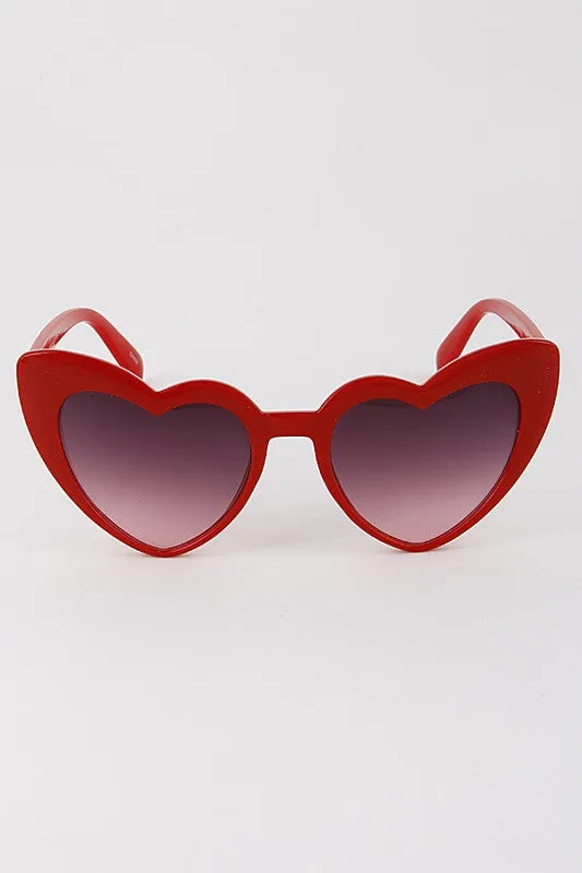 Dolly Retro Heart Shaped Pink Sunglasses