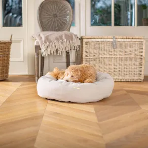 Donut Bed in Natural Herringbone Tweed by Lords & Labradors