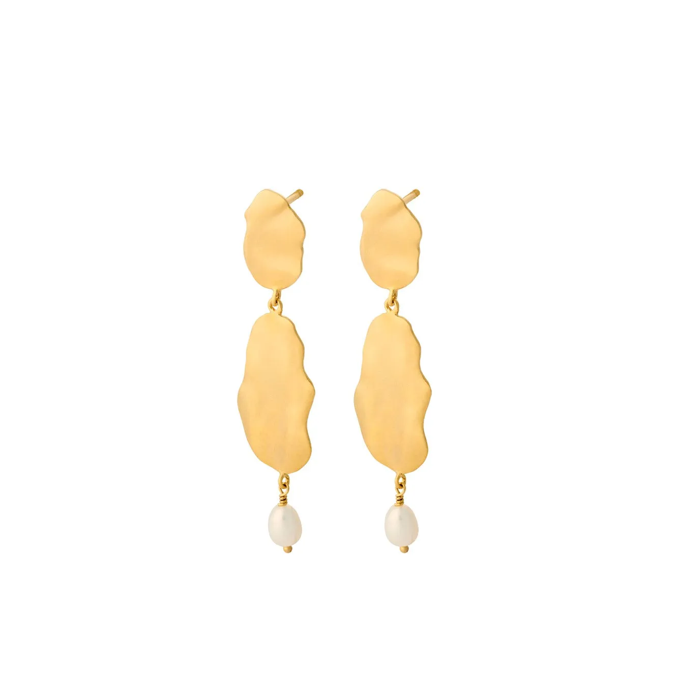 Drift Earrings - Gold - Pernille Corydon