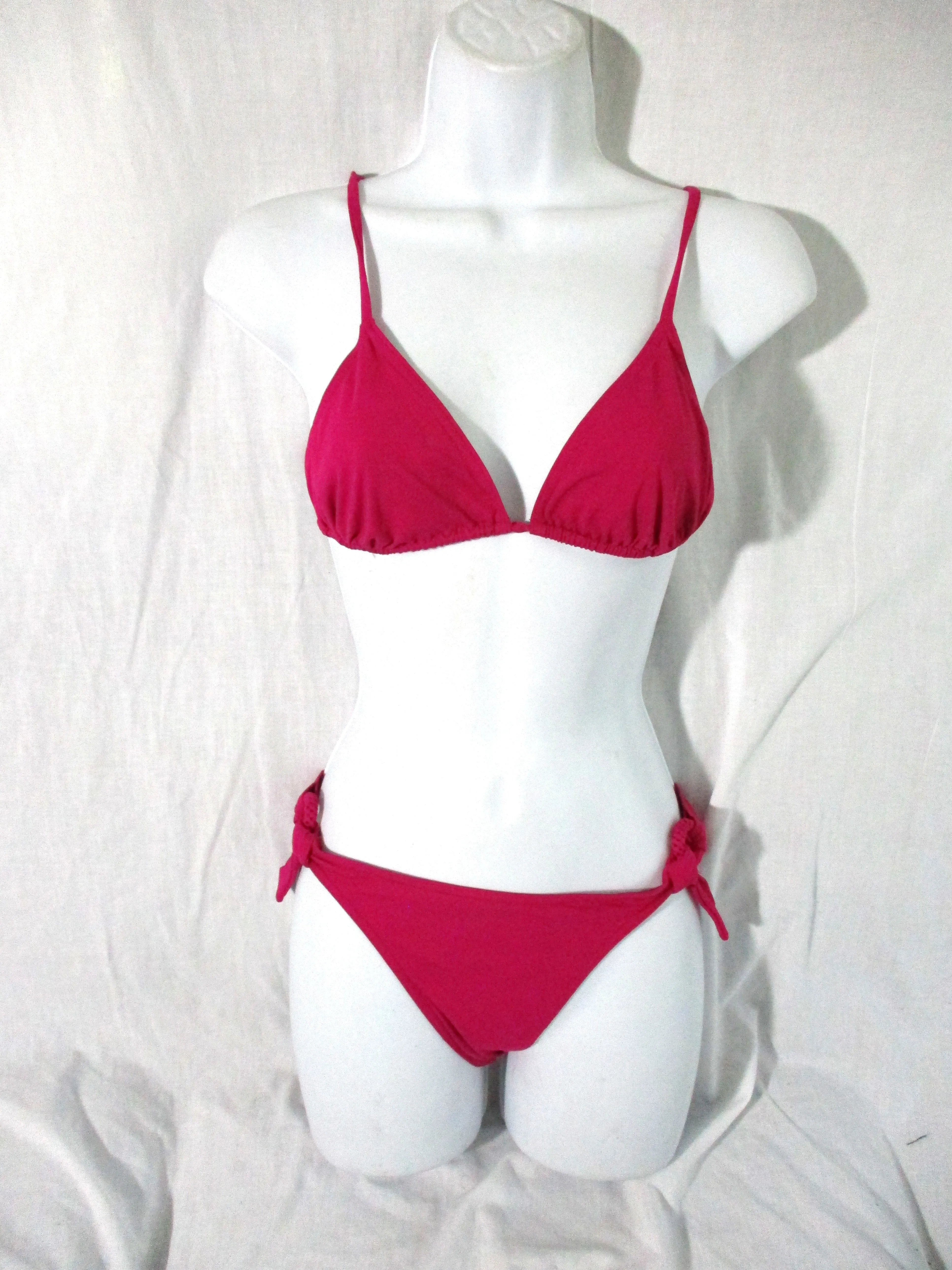 ERES Two-Piece Bikini Swimsuit BATHING SUIT MAGENTA PINK FUSCHIA 8 Strappy