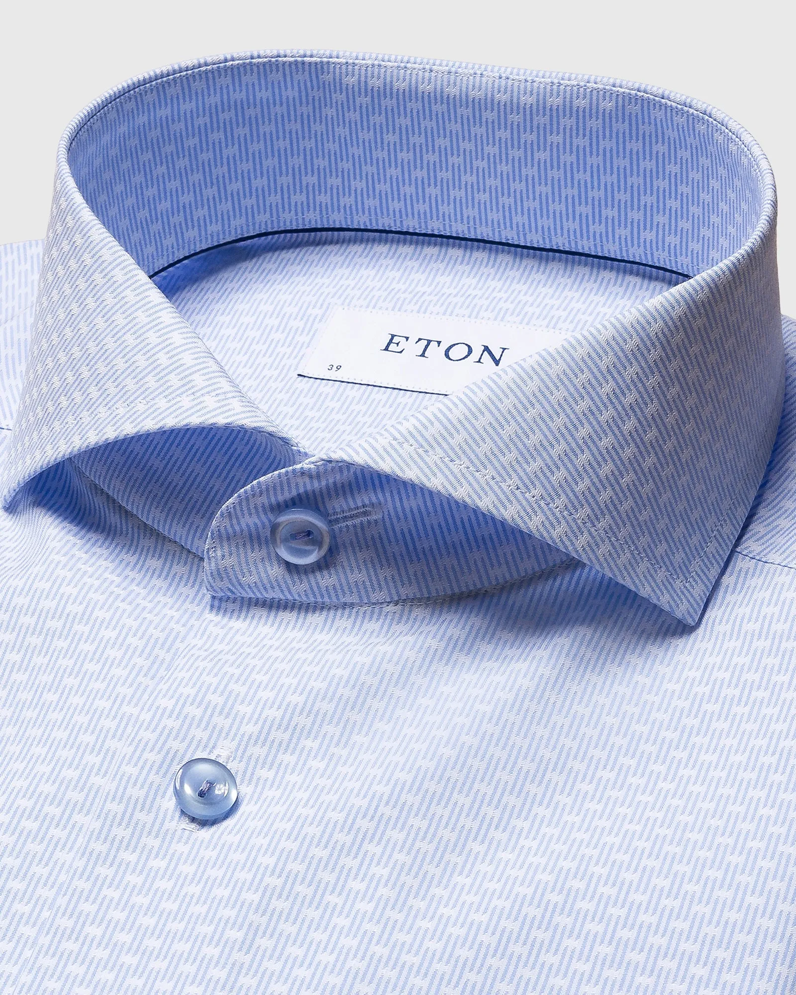 ETON 10000327023 BLUE SLIM SC SHIRT