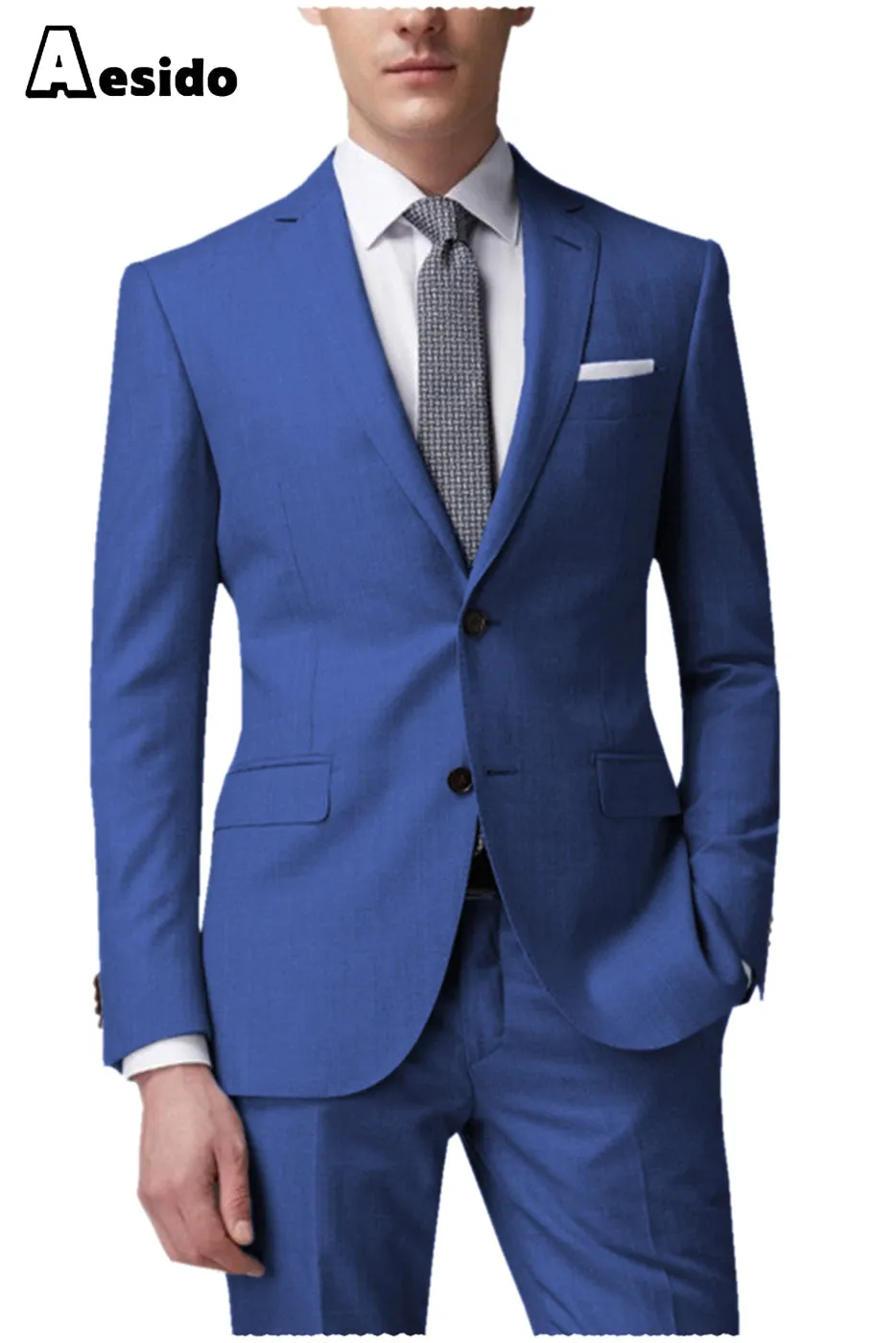 Fashion Single Breasted Notch Lapel Men's Suit（Blazer Pants）