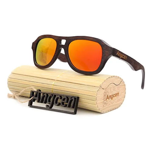 Fashionable Wooden Frame Sunglasses