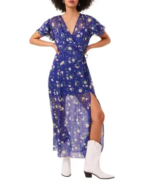 French Connection Women's Floral Wrap Maxi Dress