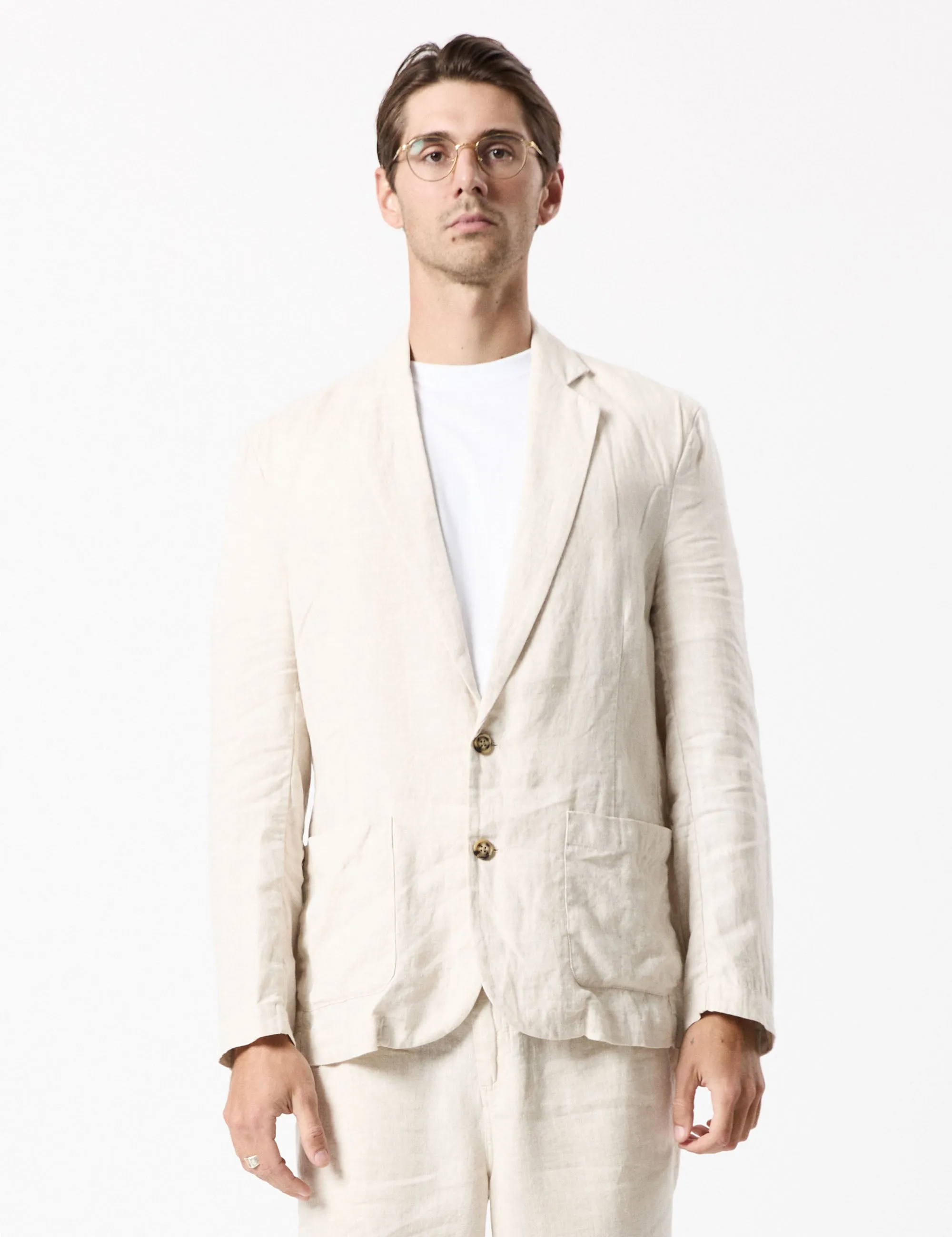 Gatsby Linen Blazer - Natural