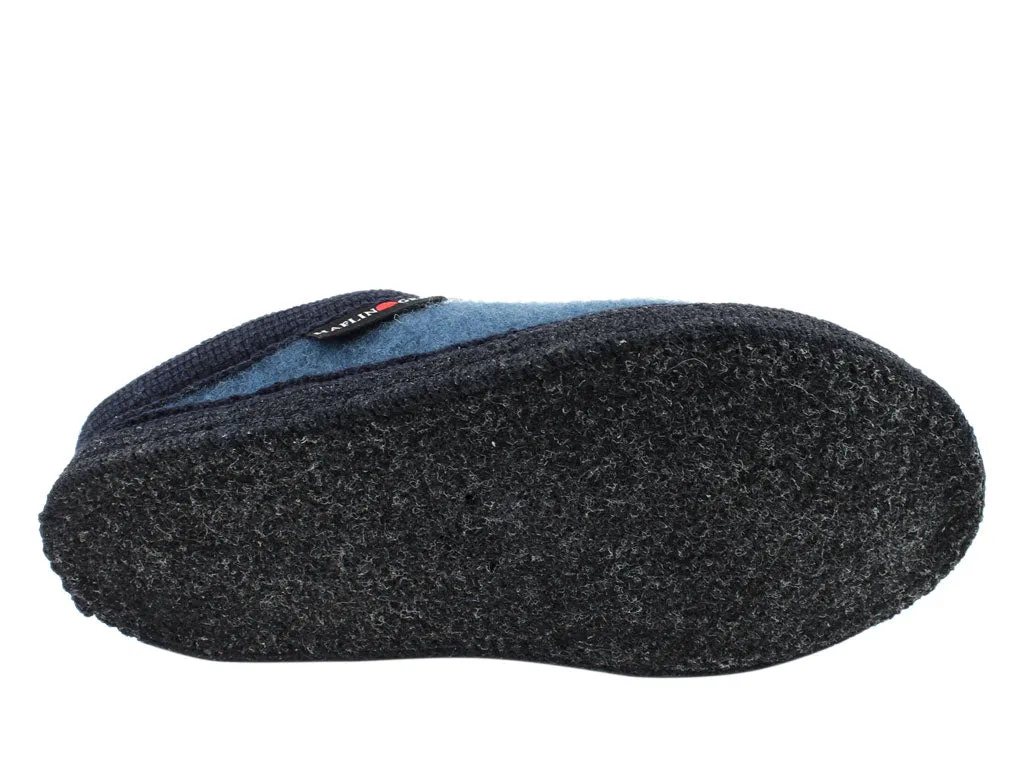 Haflinger Slippers Alaska Taubenblau