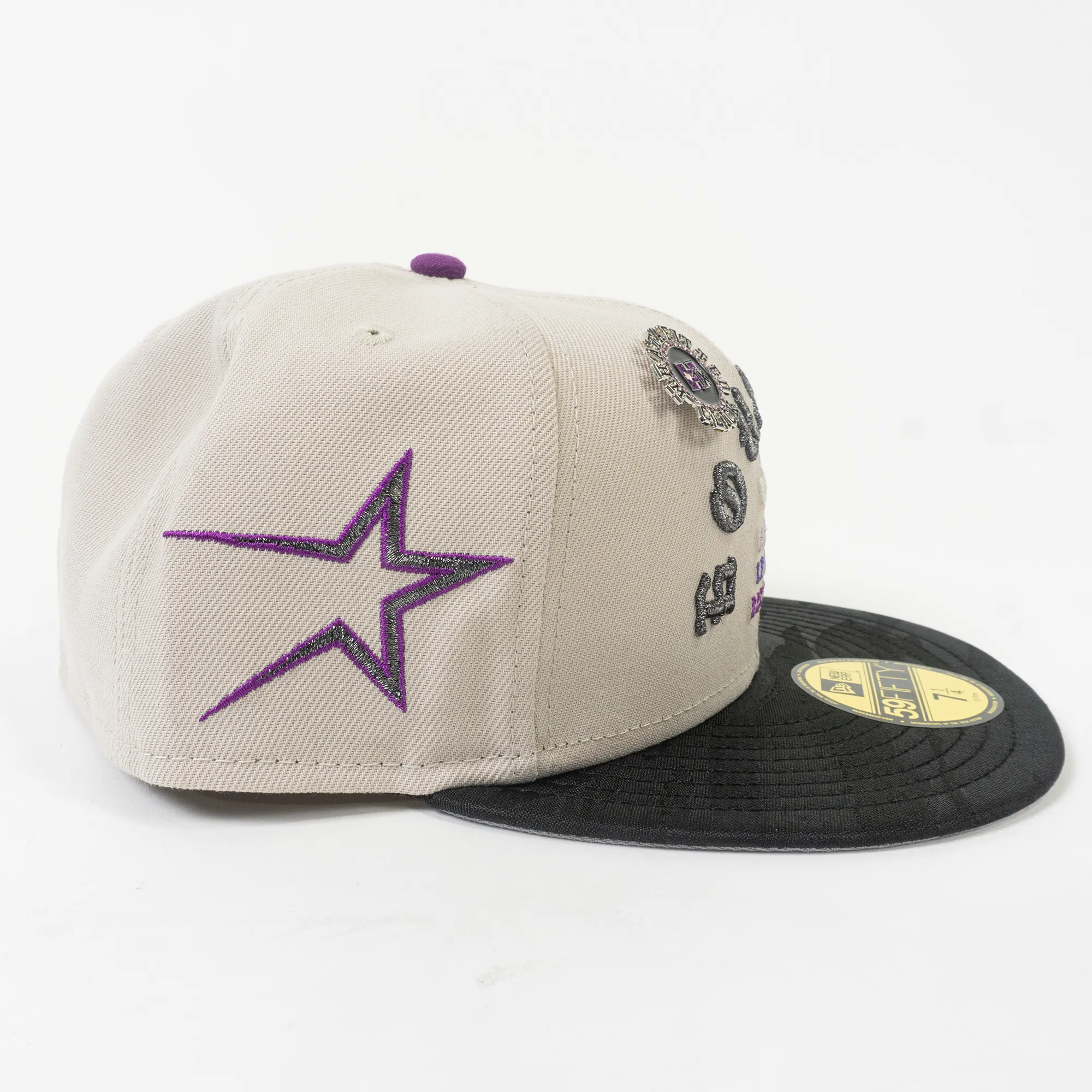 Houston Astros New Era Hat 5950 Slumped OG Cool Gray Gunmetal Black Kool Aid Pack