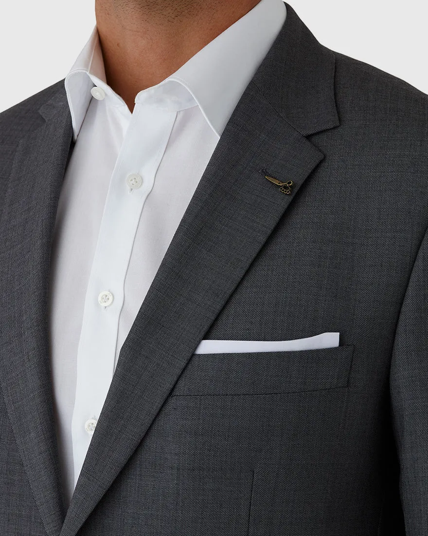 JOE BLACK FJE848 GREY SERGEANT SUIT JACKET