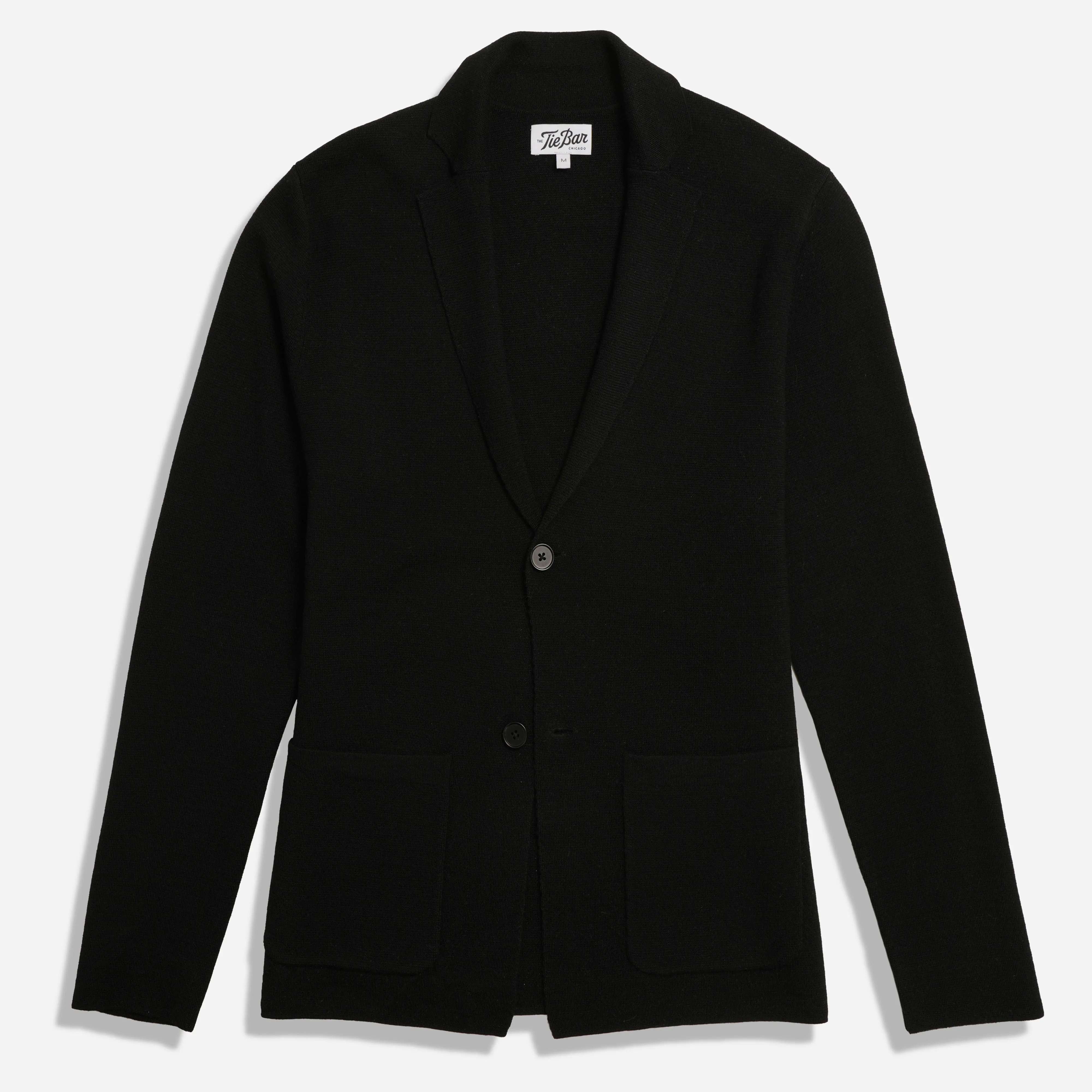 LaSalle Merino Black Knit Blazer