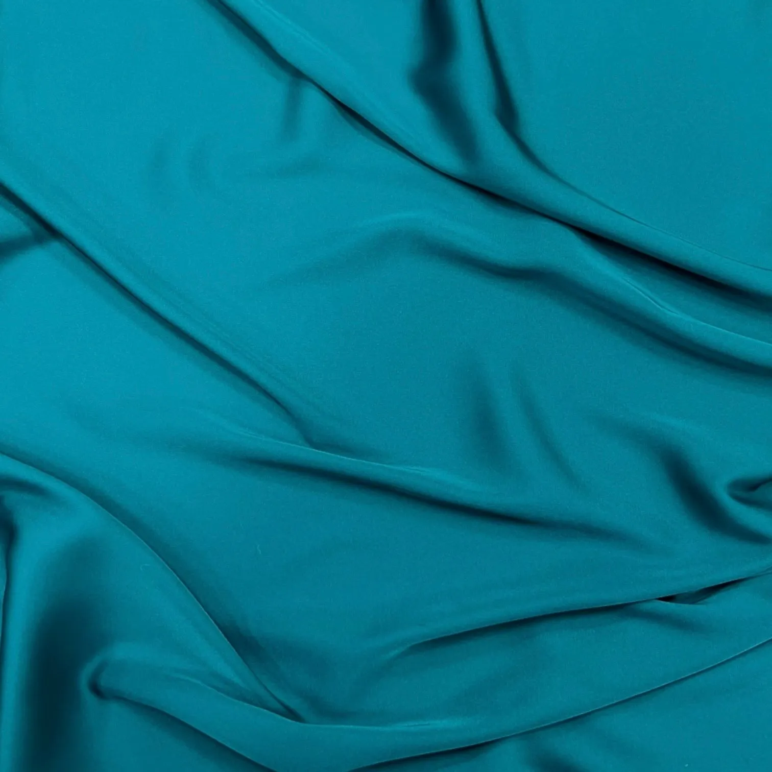 LONG PLAIN TEAL SATIN SCARF SHAWL WRAP