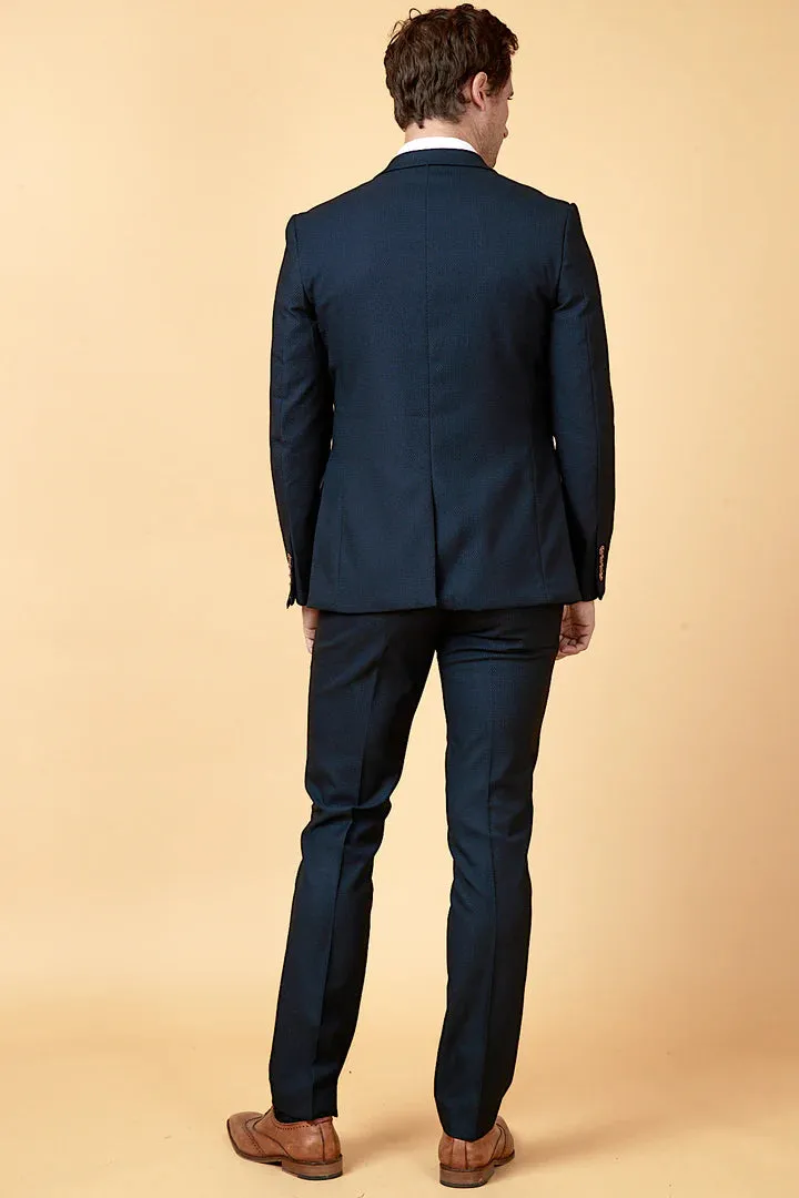 MARC DARCY Max Blazer - Mens Slim Fit - Navy