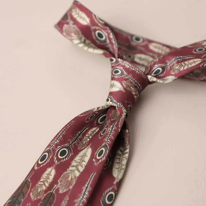 Men's Retro Elegant Neckwear Floral Pattern Necktie