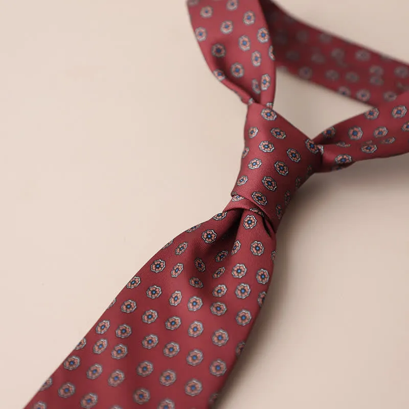 Men's Retro Elegant Neckwear Floral Pattern Necktie