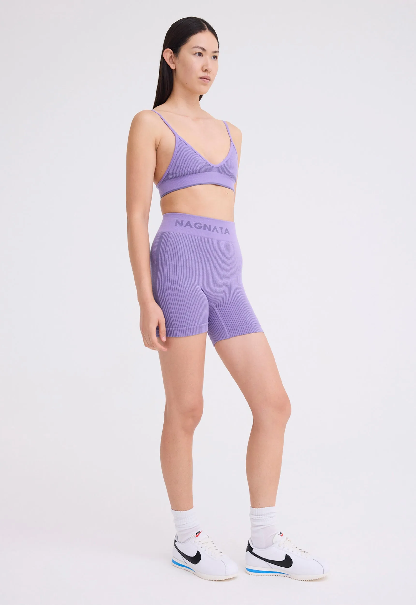 NAGNATA Tri Wool Bralet - Iris Purple