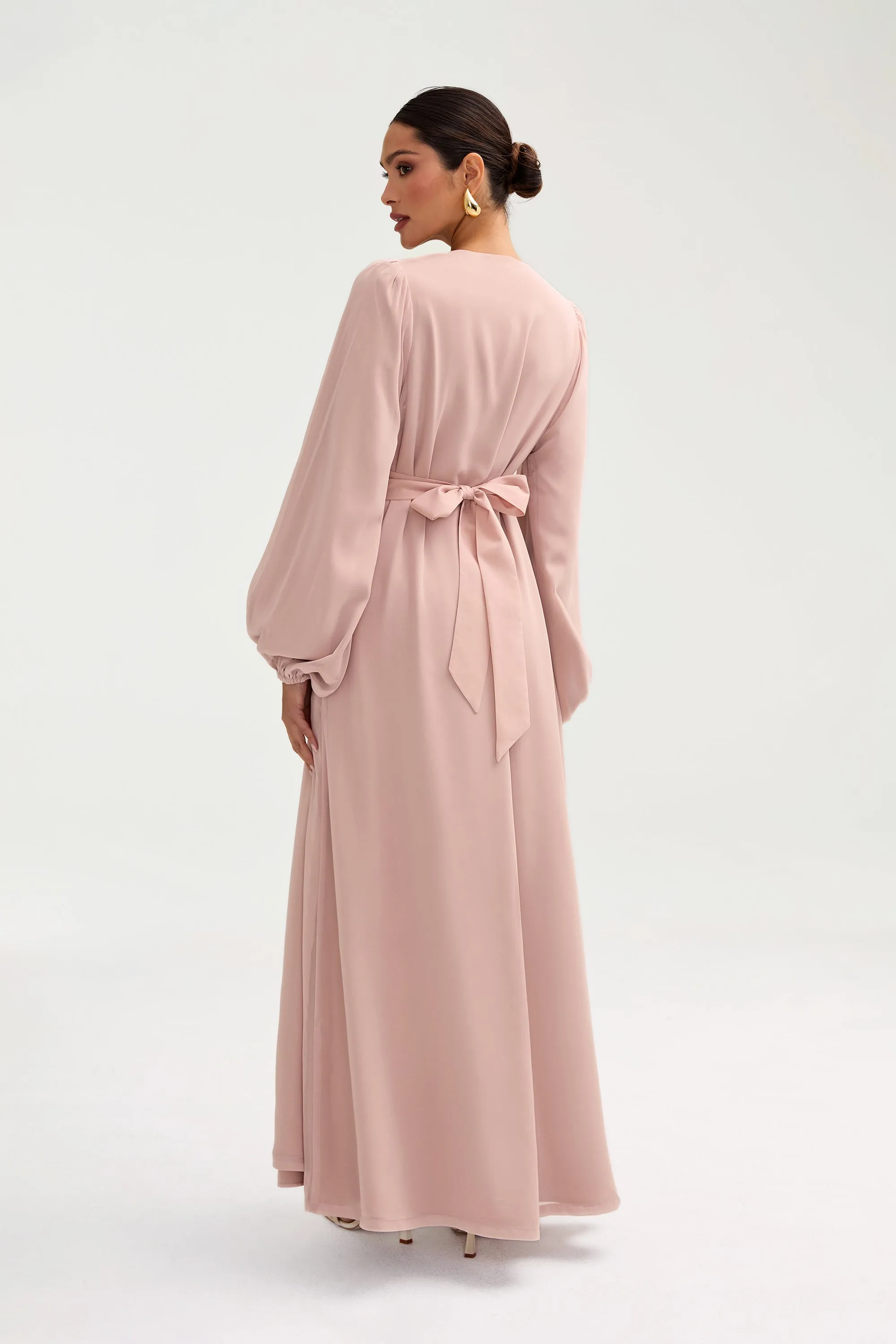 Najma Chiffon Dress - Jasmine Pink