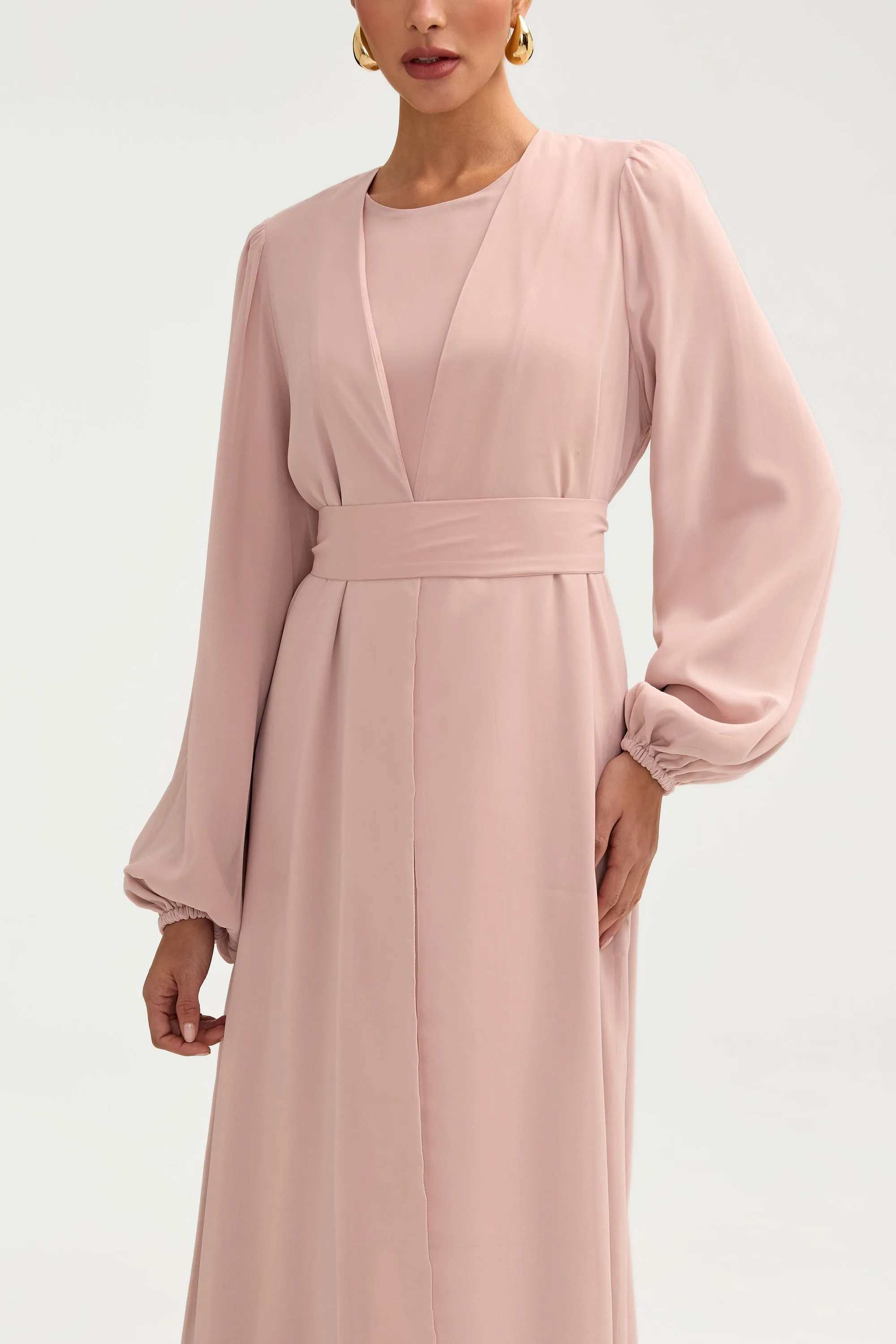 Najma Chiffon Dress - Jasmine Pink