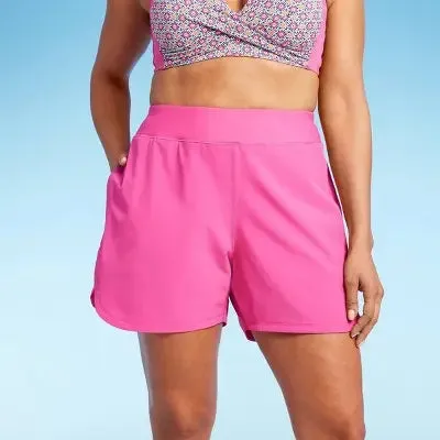 New - Lands' End Women's Swim Shorts Swimwear Bottom Board Shorts Swimsuits UPF 50 