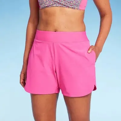 New - Lands' End Women's Swim Shorts Swimwear Bottom Board Shorts Swimsuits UPF 50 