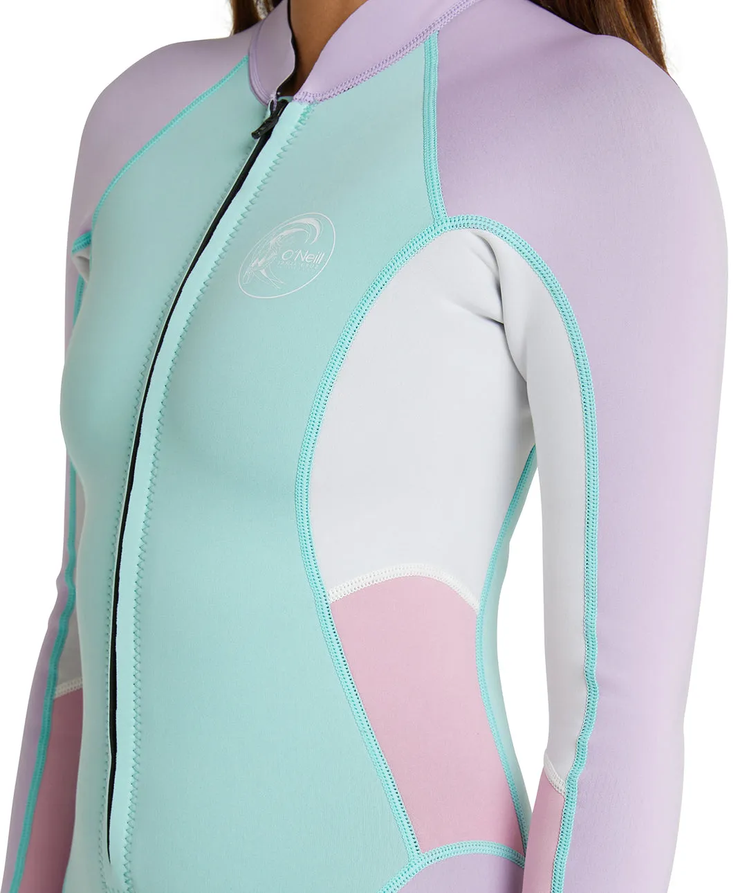 ONeill Womens Bahia 2mm Front Zip Long Sleeve Cheeky Spring Suit Wetsuit