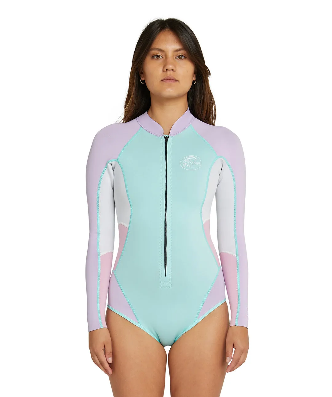 ONeill Womens Bahia 2mm Front Zip Long Sleeve Cheeky Spring Suit Wetsuit