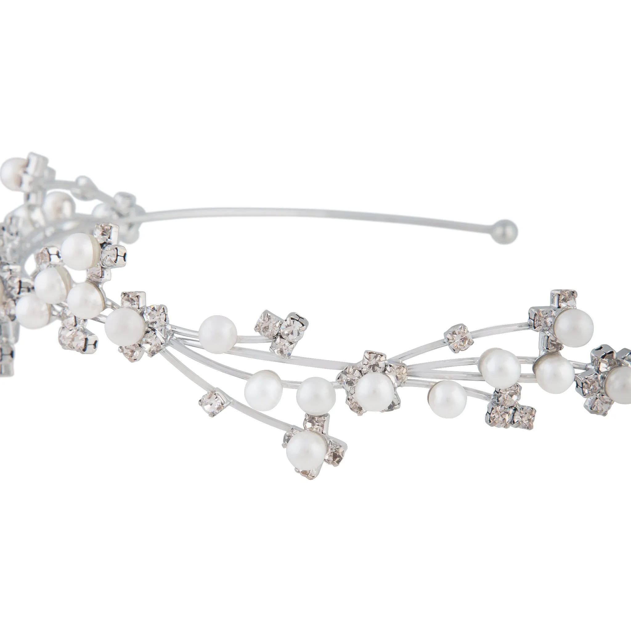 Pearl & Diamante Vine Crown