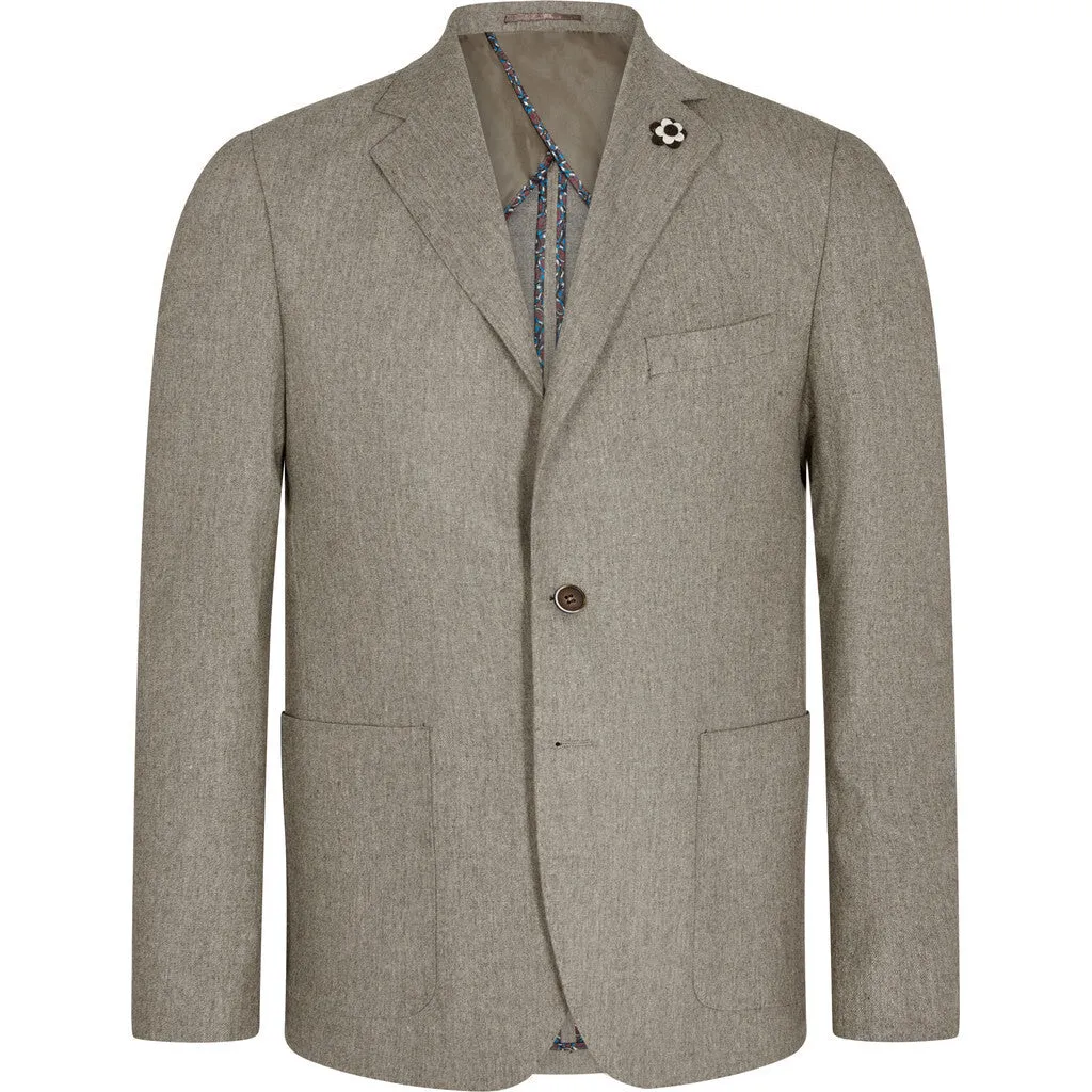 Saint Flanell Wool Blazer - LBR Light Brown