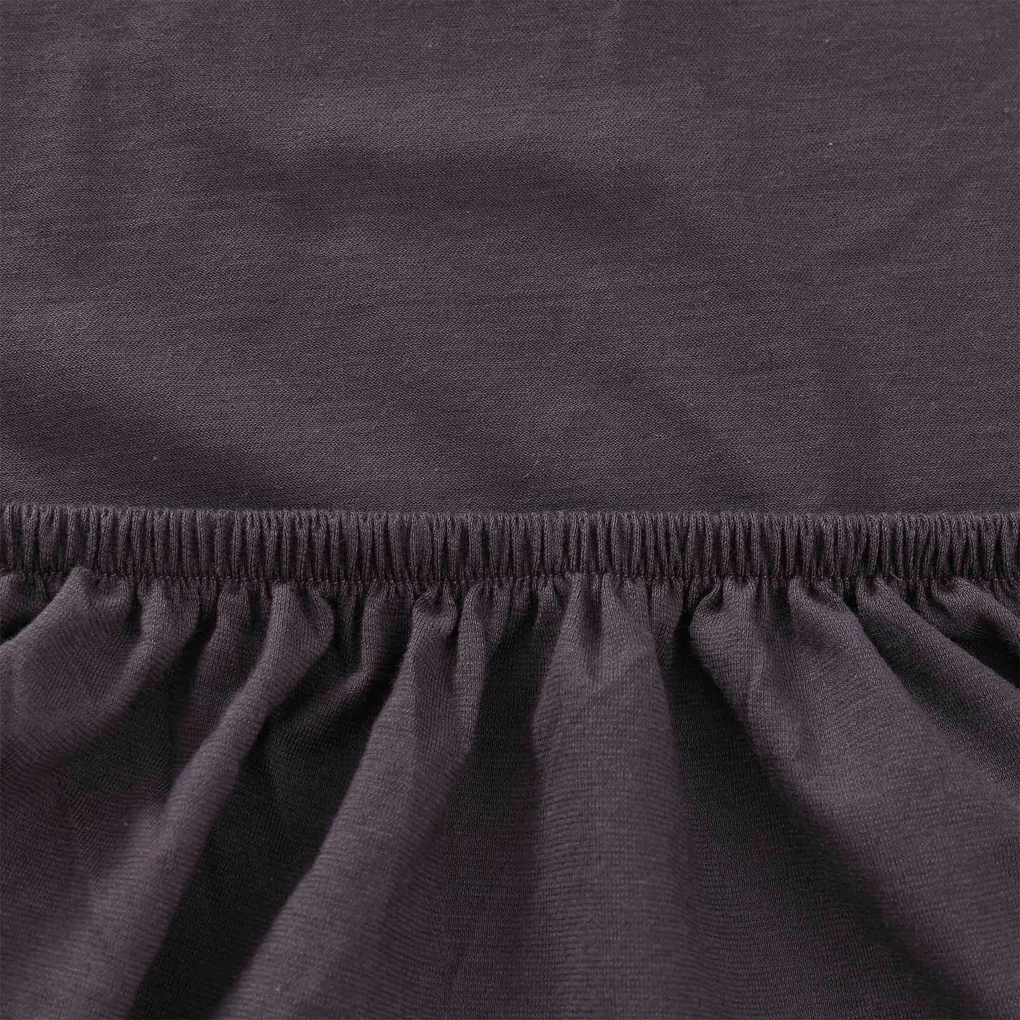 Samares Jersey Fitted Sheet [Charcoal]